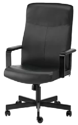 [FURN_0269] Office Chair Black