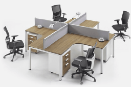 [FURN_8220] Four Person Desk